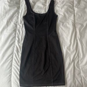 F21 slim fit mini dress with white detailing